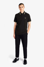 Load image into Gallery viewer, Fred Perry Reissue - M12 Shirt in Black/Champagne