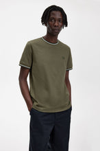Load image into Gallery viewer, Fred Perry - M1588 Twin Tipped T-shirt in Uniform Green